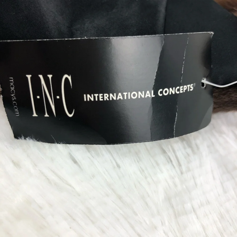 INC International Concepts Faux Fur Clutch. NWT.
